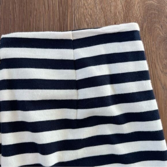 J. Crew Women's Knit Pencil Skirt Navy Blue & White Striped Cotton L7578 SZ 00 - Picture 7 of 13